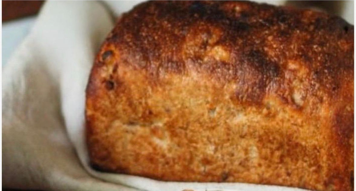Pão integral com damasco, nozes e castanhas do Pará